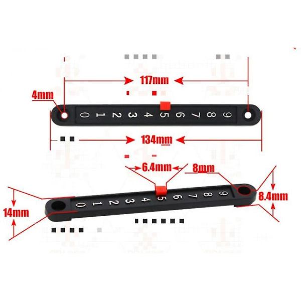10 kpl Jalkapallopöydän reunan sarjan mini biljardireunan pisteiden ja numeroiden nauha pöytäpelien laskuri