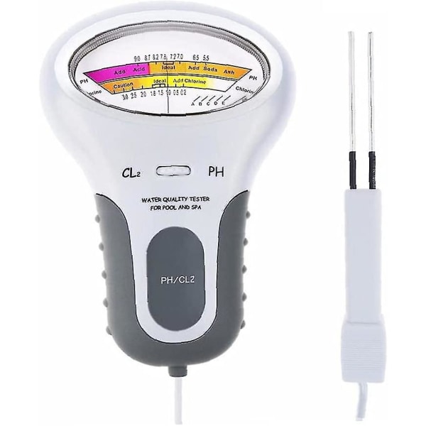 Water Quality Tester, Cl2 Chlorine Tester, Ph Tester, Pool Spa Vannkvalitetsanalyse