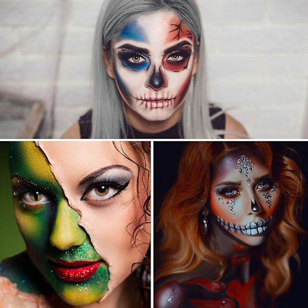 12-osainen värikäs eyeliner-kynäsarja teroittimilla, vedenpitävä tahraamaton fluoresoiva värikäs eyeliner-kynäsarja 2 teroittimella