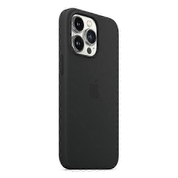 For iPhone 14 Pro Max-deksel kompatibelt med MagSafe flytende silikon telefon bakdeksel_jsaf Black