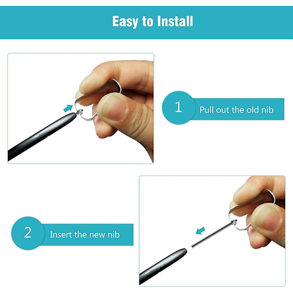 Galaxy Tab S6 S Pen-spidser, S Pen-spidser, 5x udskiftning af touch-pen-spidser til Galaxys Note 9, Note 8, Galaxys Tab S 3
