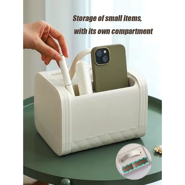 Tissue Box Holder, Søt Håndveske Multifunksjonell Firkantet Tissue Box Mobiltelefonholder for alle Smartphone Toalettpapir Serviettboks Skrivebordsdekorasjon for