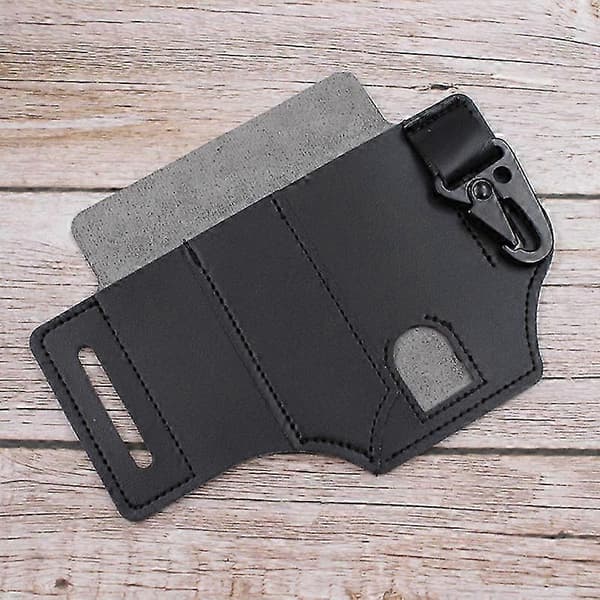 Läderfodral Multiverktyg Organizer Bälte Midjeväska för män och kvinnor, förvaringsficka. A-dark brown