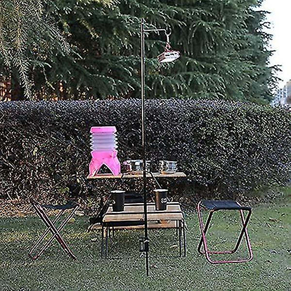 Aluminiumlegering Bärbar Fällbar Lyktlampa Hållare Hängande Stång Camping Bärbar Mini