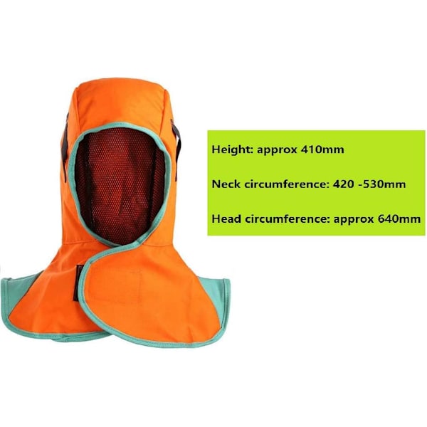 Kevlar svetsning nackskydd, skär/reptålig/värmebeständig nackskydd axel/draperi matchar alla typer av svets hjälmar/huva/mask