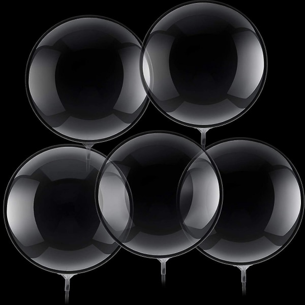 30-pack Bubble Transparent Ballonger Födelsedag Bobo Ballonger Kristall Bubble Transparent Ballonger Födelsedag
