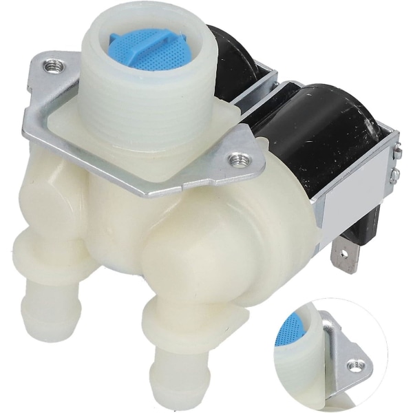 Vandindløbsventil, Universal Ac220v-240v erstatningsvandindløbsmagnetventil Dobbelthoved til vaskemaskiner til automatiske vaskemaskiner