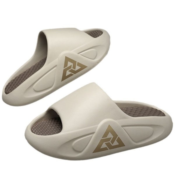 Herresko Fashion Slippers Dusjsko Innendørs Bad Sandaler Komfortable Såle Tykke Sklisikre Sommer white 42-43