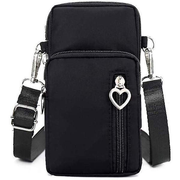 Puhelinlaukku Lompakko Crossbody-laukku Kevyt Tilavat Taskut Älypuhelin Urheiluranneke Laukku Miehille Ja Naisille