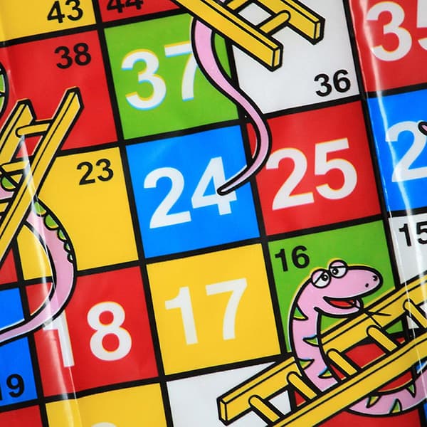 Plast Flygschackspel med Orm Stege för Barn Bärbar Brädspel Party Spel