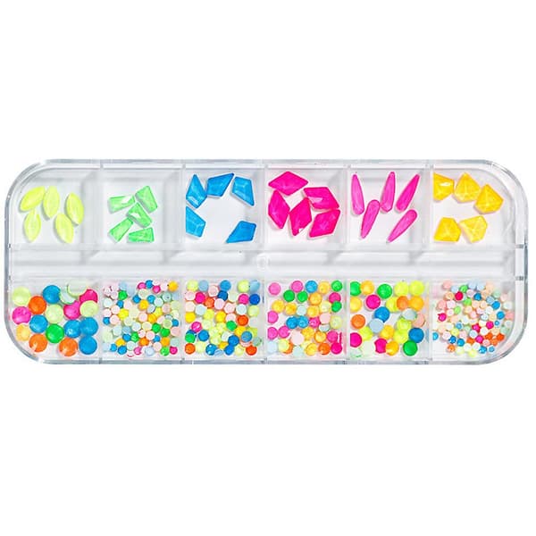 Fladryggede Krystal Rhinestones i Flere Former