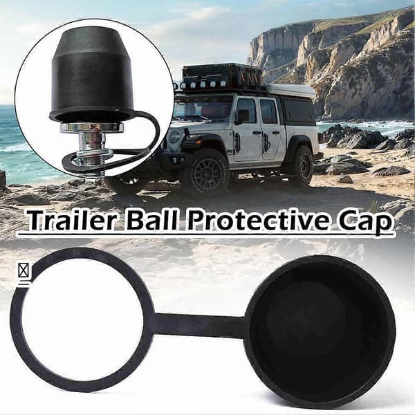 Anhængerkugleovertræk PVC Universal Campingvogn Trækstang Beskyttelse 50MM Hætte