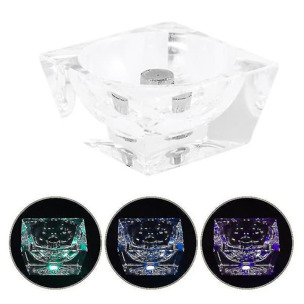 Krystalkuglestativ Glas Lysende Display Base Led Krystal Glas Kugleholder
