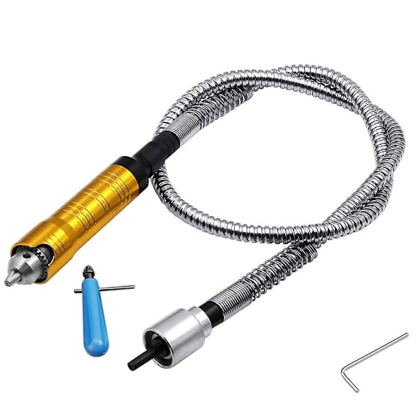 Fleksibel aksel for elektrisk slipemaskin, med 0,3-6,5 mm chuck håndtak forlengelseskabel for elektrisk drill