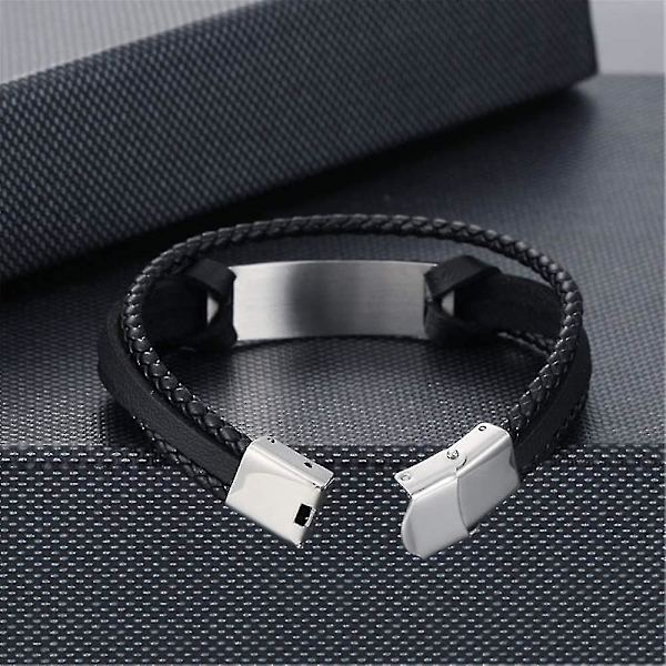 Justerbara läderarmband för handleden till min son - födelsedagspresent, examenspresent