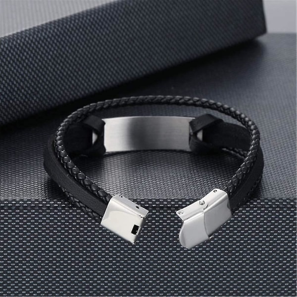 Til min søn Justerbare læderarmbånd Wristband Fødselsdag Graduering--