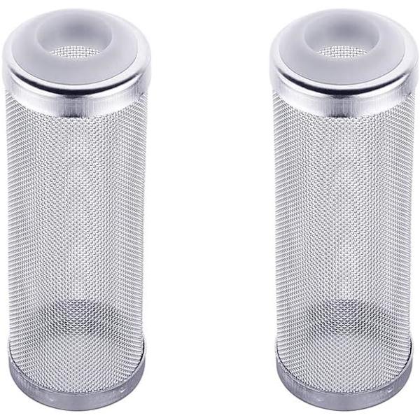 Ruostumattomasta teräksestä valmistettu akvaarion virtaussuodattimen suojaverkko, katkarapujen turvallinen sisääntulo, virtaussuojaukseen, kori, verkko, media 12 mm, 2 kpl
