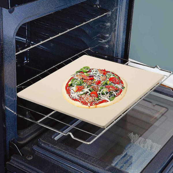 Pizzakivi ruoanlaittoon Leivontaan Grillaamiseen Erikoispaksu pizza uuniin ja grilliin Leipomovälineet Leipä Tra Koko265mm255mm12mm
