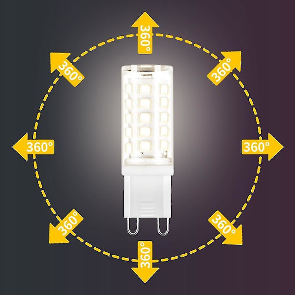 Pxcl 5 kpl 3W G9 LED-kapselilamppu Lämmin Valkoinen, Energiansäästöinen, 360 Astetta, Ei Välkkymistä, Keittiöön, Makuuhuoneeseen Jne