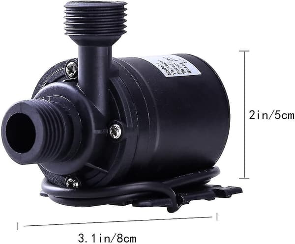 Borstlös nedsänkbar vattenpump DC 12V 800L/h 5m