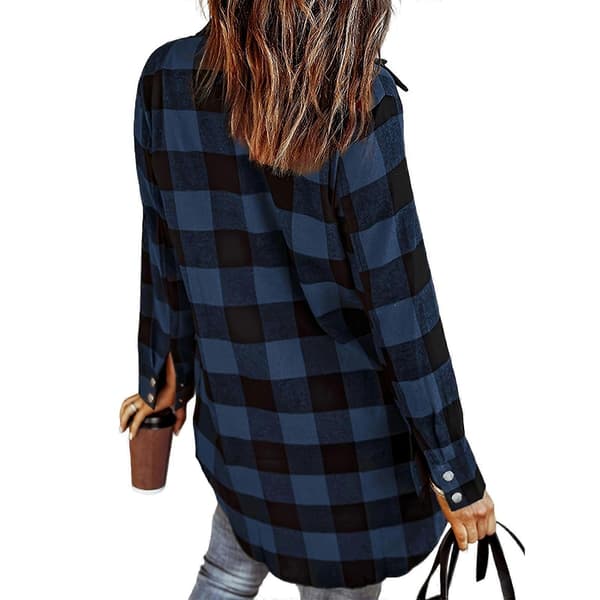 Dameknapper ned skjorter Oversized lette bluser Løse uformelle topper Høst trendy kåper Rød M Red M