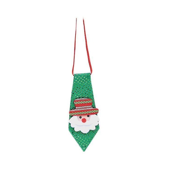 Suxm Söt tecknad Björn Snögubbe Tomte Tomte Barn Jul Chic Slips Fluga Dans Julfest Dekor Jul Drop Ornaments(