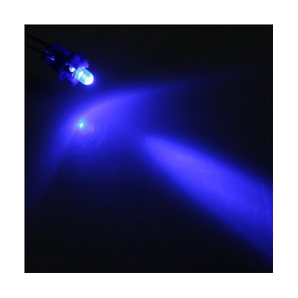 10 stk. Led-pære måler instrumentbræt B8-5d T5-lampe med holder blå tuning auto billys