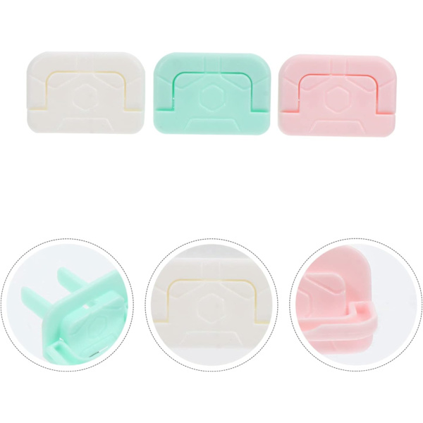 Plugg elektrisk med to ermer vanntett vegg anti-deksel assortert anti-elektrisk plast for forebygging hjem stikk husholdning baby kompatibel sikkerhet