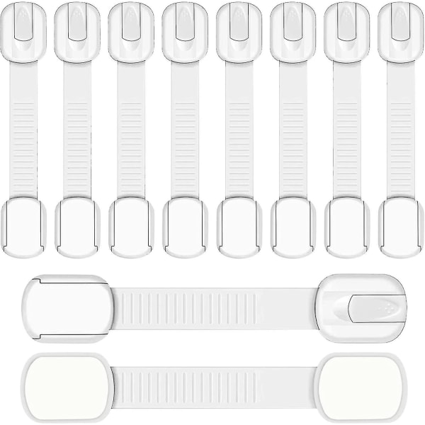 Turvallisuusvauvan lukot 10 kpl Turvallisuuslukot Lukituslukot Lukot Turvallisuuslukot vauvalle ja lapsille kaappikaapeissa Laatikoissa Uuneissa Jääkaapeissa