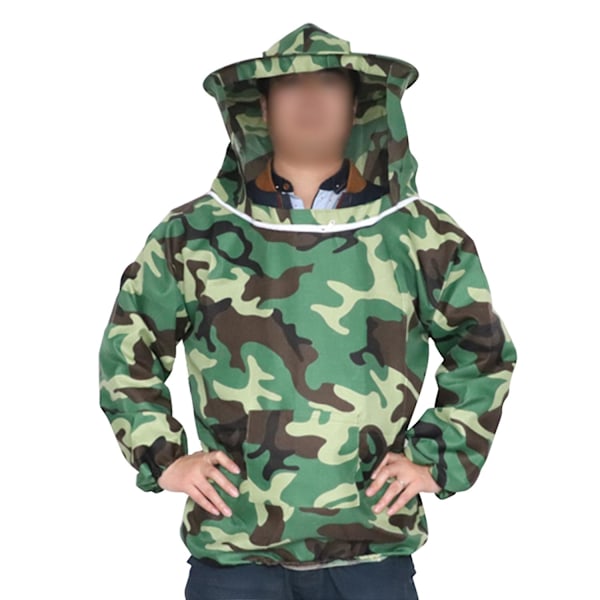 Mehiläishoitopuku Mehiläistakki Mehiläishoitohattu Verkolla Vetoketjullinen Ammattimainen Mehiläishoitajan Puku Mehiläishoidon Suojavarusteet Camouflage Mehiläishoitovaatteet F