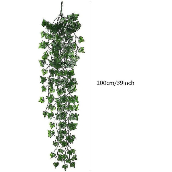 2pcs Artificial Ivy Hanging Vine Plants Hanging Vine String Plant