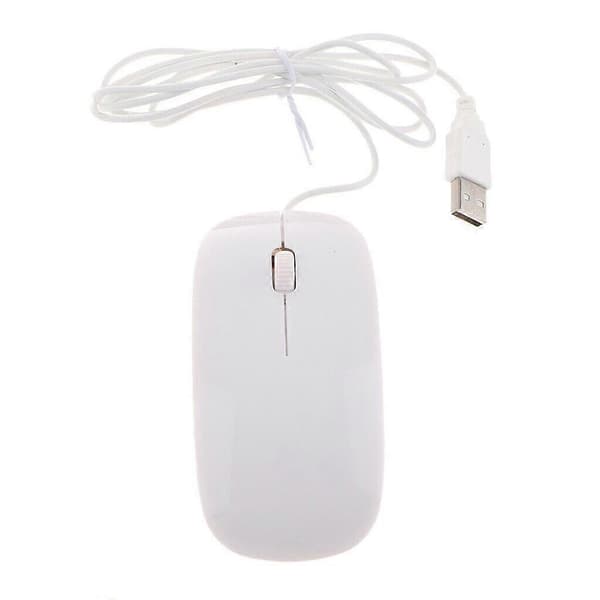 1 KABLET USB OPTISK MUS For PC BÆRBAR DATAMASKIN RULLE N black/One-size