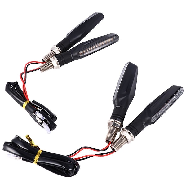 4 stk. LED Tilbehør Motorcykel Flush Mount Blinklys Motorcykel LED Blinklys Motorcykel Blinklys