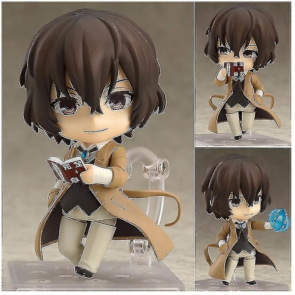 Bungo Stray Dogs Osamu Dazai Nendoroid Actionfigur Ansigtsudskiftning Pvc Skrivebords Ornament Fødselsdag