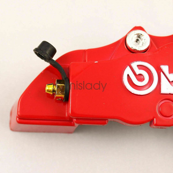 4 kpl punainen 3d-tyylinen jarrusatulan suojukset universal auton levyjen etu- ja takasarjat