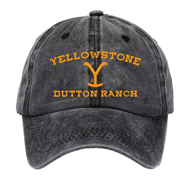 Svart Criss Cross Ponytail Baseball Cap Gratis Storlek Yellowstone Dutton Ranch Strand