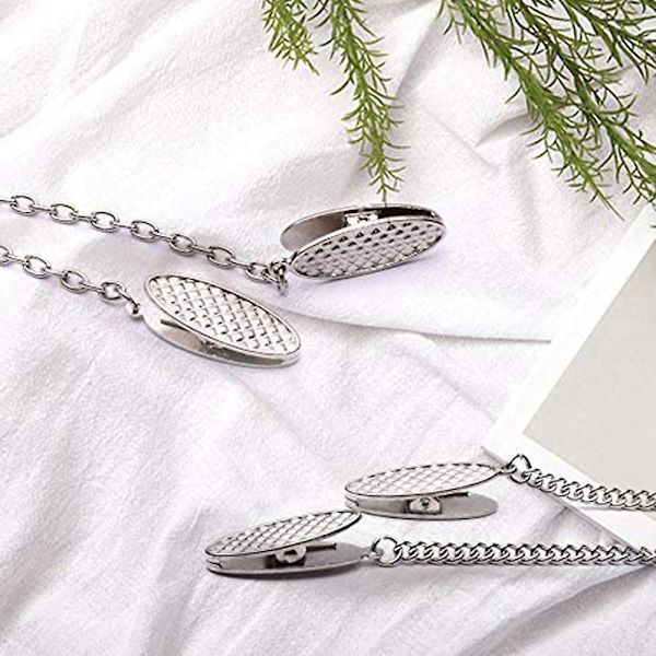 4 stk. Serviettkjede Serviettholder Serviettklips Kjede Fleksibel Lanyard Halsstropp For Eldre Eldre A