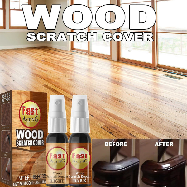 Spray för repborttagning av trä, Fix It Reparationsspray för trä Reparation av trägolv Kontaktrengöringsspray för möbelreparationer
