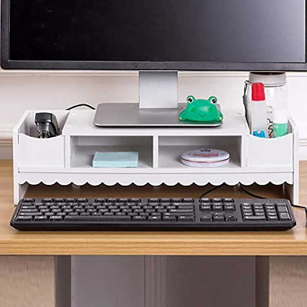 Skärmhöjande Hyllbord, Tangentbordsorganisatör, Höjd Hyll för Laptop Dator