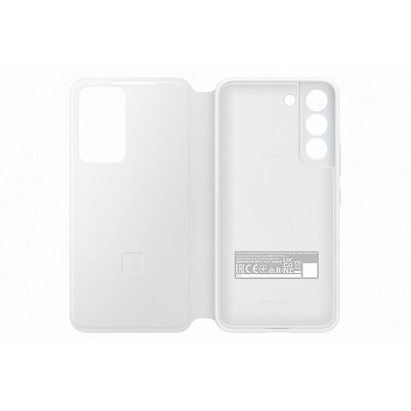 Samsung EF-ZS901CWE Clear View Cover Case til Galaxy S22 - Hvid