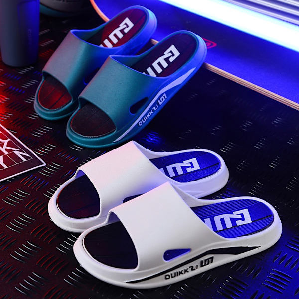 Herrsommarenslippers Strandsandaler Mjuka Sulor Utomhus Inomhus Tofflor white 38-39