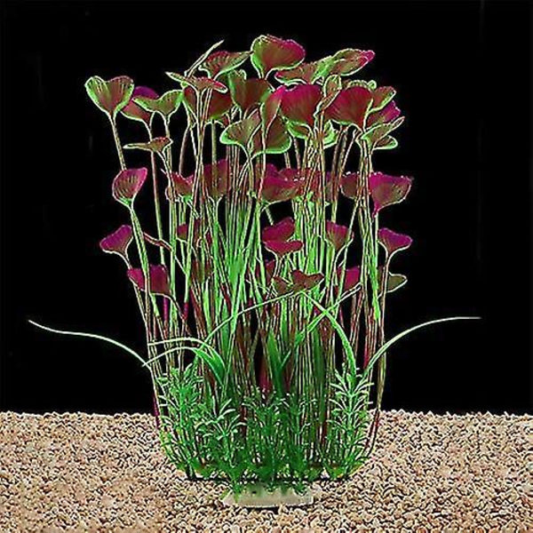 Store Akvariumsplanter Plastik Kunstige Planter Til Fiskekum Dekoration 15,7 (40cm) Tommer