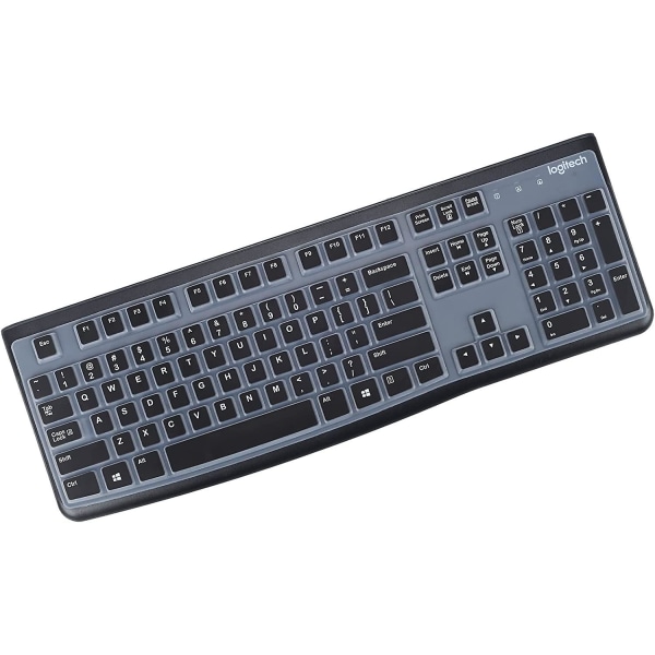Tangentbordsskydd för Logitech K120 & Mk120 Trådbundet tangentbord, Ultra tunt Logitech Mk120 & K120 tangentbordsskydd - Svart