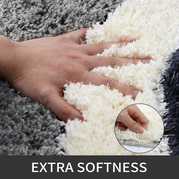 Badematte, absorberende sklisikker mikrofiber dusjmatte 50x80cm maskinvaskbar baderomsmatte