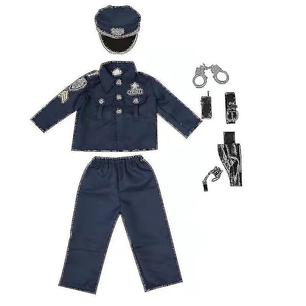 Luksus poliisin cosplay-asu ja Halloween-roolipelisarja._h