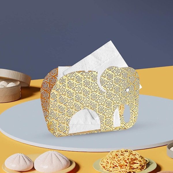 Servietholder til bord, servietholder til bordplade, servietholder til udendørs bryllup, elefant