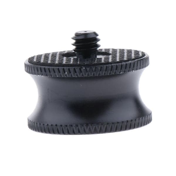 2x1/4\" han til 3/8\" hun adapterkonverter til stativ monopod kamera sort
