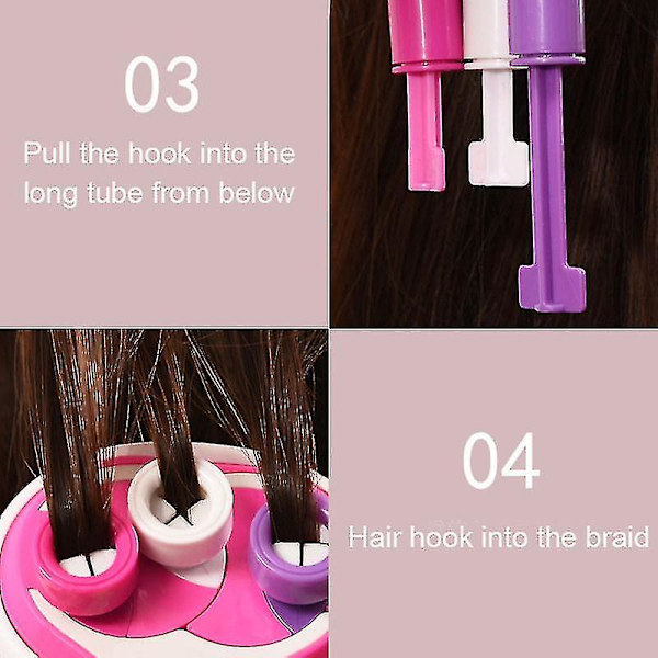 Automaattinen hiustenpunontaja Sähköinen hiustenpunontakonemalli DIY Magic Hiustenmuotoilutyökalut Tytöille ja Naisille