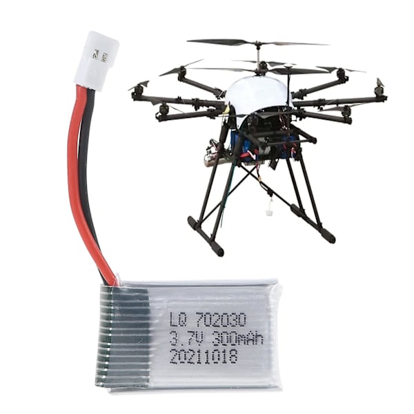 3.7v 300mah Lipo-batteri 702030 för E55 FQ777 FQ17W FY530 U816 U830 H107 X11c