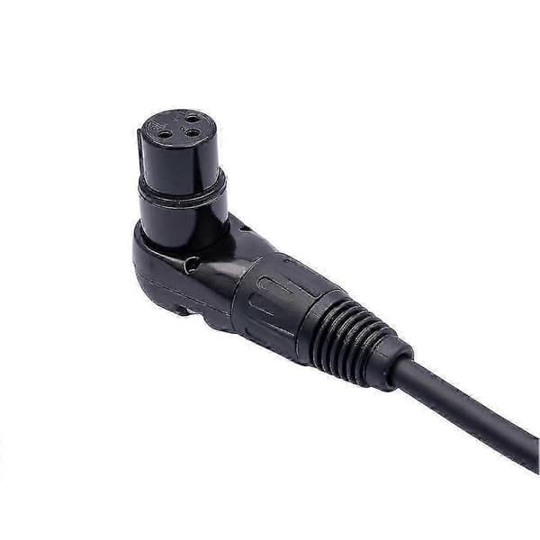 Vinkel XLR-kabel til lydsystemer - Han til Hun 3-Pin 90 Grader